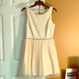 Speechless juniors lace/gem detail dress